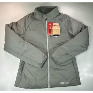 Outdoor Research Refuge Jacket Insulated Womens Size Large‎ Pewter NWT